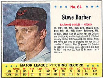 Steve Barber #64