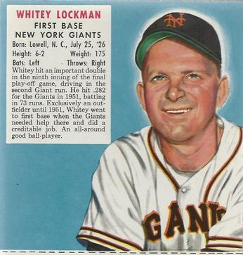 Whitey Lockman #NL13