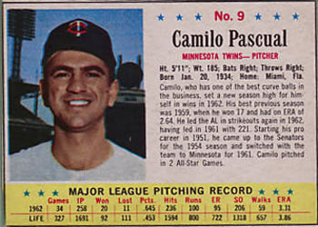 Camilo Pascual #9