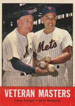 Topps 43 Veteran Masters (Casey Stengel / Gene Woodling) #1963