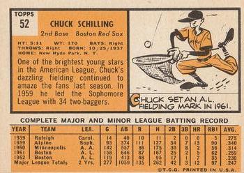 Chuck Schilling back