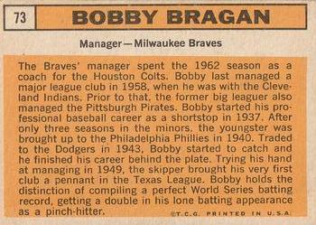 Bobby Bragan back