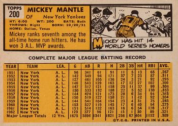 Mickey Mantle back