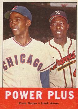 Topps 242 Power Plus (Hank Aaron / Ernie Banks) #1963