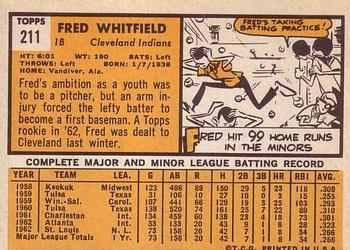 Fred Whitfield back