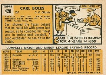 Carl Boles back