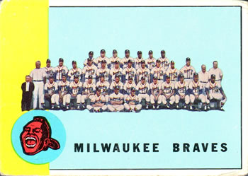 Topps 503 Milwaukee Braves #1963