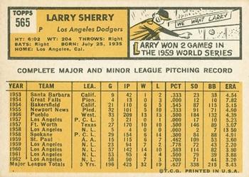 Larry Sherry back