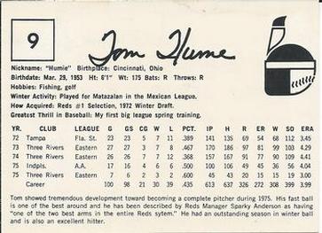 Tom Hume back