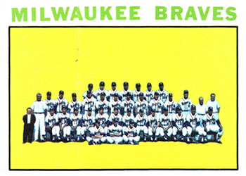 Topps 132 Milwaukee Braves #1964