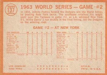 Topps 137 World Series Game #2   Davis Sparks Rally back