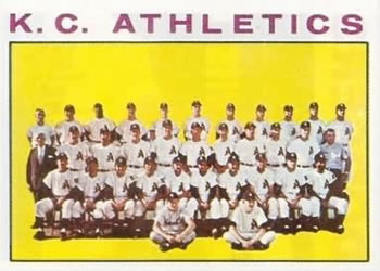 Topps 151 K. C. Athletics #1964