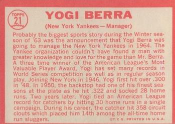 Yogi Berra back