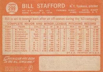 Bill Stafford back