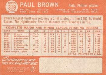 Paul Brown back