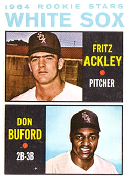 Topps 368 White Sox 1964 Rookie Stars (Fritz Ackley / Don Buford) #1964