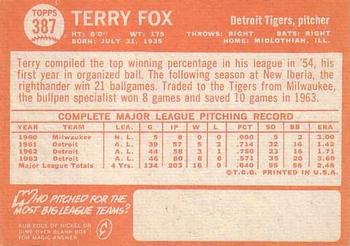 Terry Fox back