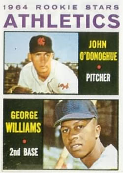 Topps 388 Athletics 1964 Rookie Stars (John O'Donoghue / George Williams) #1964