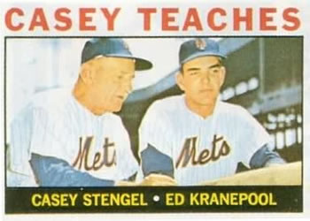 Topps 393 Casey Teaches (Casey Stengel / Ed Kranepool) #1964