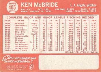 Ken McBride back