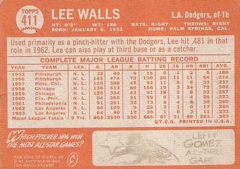 Lee Walls back