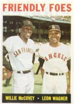 Topps 41 Friendly Foes (Willie McCovey / Leon Wagner) #1964