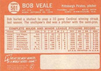 Bob Veale back