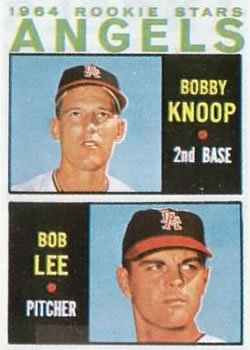Topps 502 Angels 1964 Rookie Stars (Bobby Knoop / Bob Lee) #1964