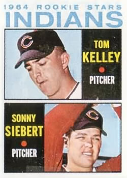 Topps 552 Indians 1964 Rookie Stars (Tom Kelley / Sonny Siebert) #1964