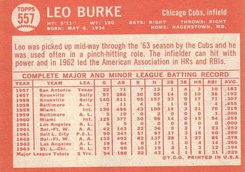 Leo Burke back