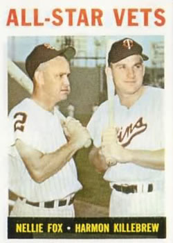 Topps 81 All Star Vets (Nellie Fox / Harmon Killebrew) #1964