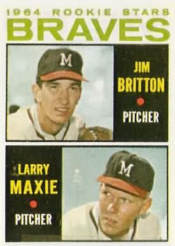 Topps 94 Braves 1964 Rookie Stars (Jim Britton / Larry Maxie) #1964