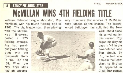 Roy McMillan back