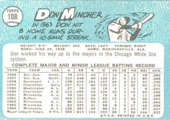 Don Mincher back
