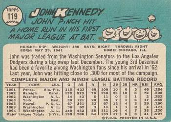 John Kennedy back