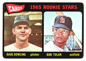 Topps 116 Cards 1965 Rookie Stars (Dave Dowling / Bob Tolan) #1965