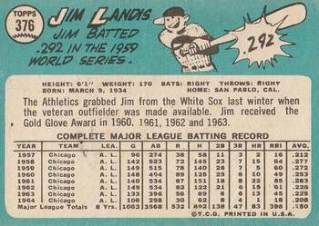 Jim Landis back