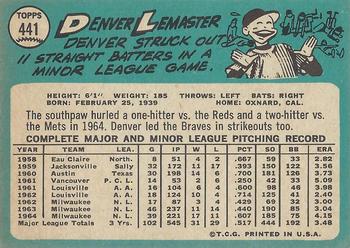 Denver Lemaster back