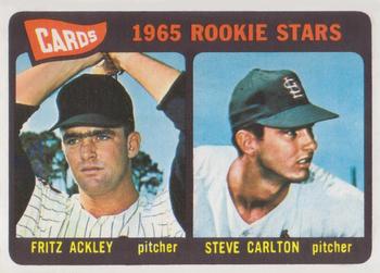 Topps 477 Cards 1965 Rookie Stars (Fritz Ackley / Steve Carlton) #1965
