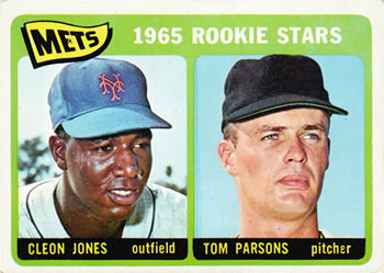 Topps 308 Mets 1965 Rookie Stars (Cleon Jones / Tom Parsons) #1965