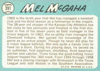 Mel McGaha back