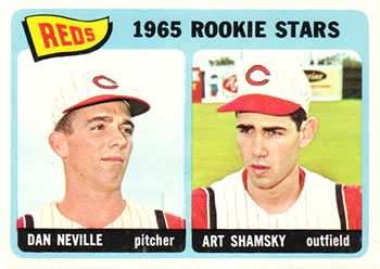 Topps 398 Reds 1965 Rookie Stars (Dan Neville / Art Shamsky) #1965