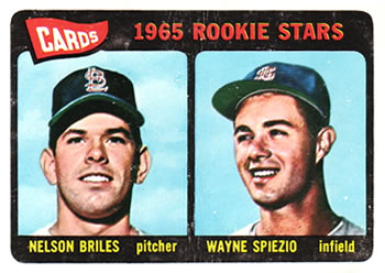 Topps 431 Cards 1965 Rookie Stars (Nelson Briles / Wayne Spiezio) #1965
