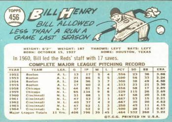 Bill Henry back