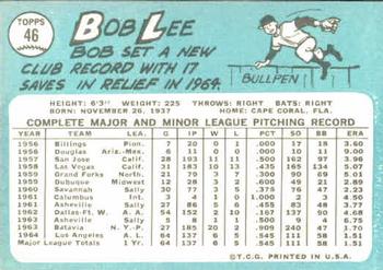 Bob Lee back