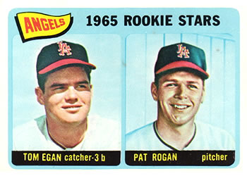 Topps 486 Angels 1965 Rookie Stars (Tom Egan / Pat Rogan) #1965