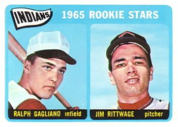 Topps 501 Indians 1965 Rookie Stars (Ralph Gagliano / Jim Rittwage) #1965