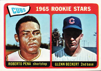 Topps 549 Cubs 1965 Rookie Stars (Roberto Pena / Glenn Beckert) #1965