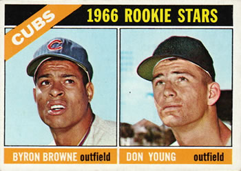 Topps 139 Cubs 1966 Rookie Stars (Byron Browne / Don Young) #1966