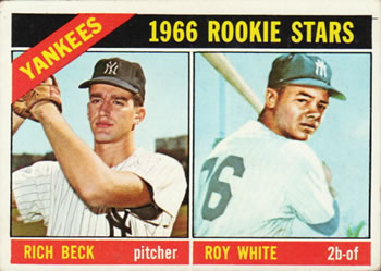 Topps 234 Yankees 1966 Rookie Stars (Rich Beck / Roy White) #1966